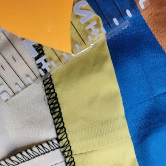 STAUD Skirt Sz 10 Formentera Stripe Sea Midi Cotton Striped Summer - Picture 12 of 17